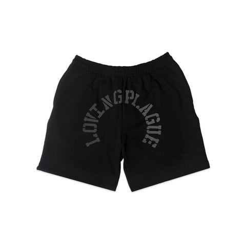 Reflective Print Heavy Fleece Shorts